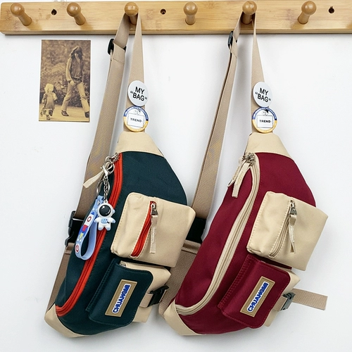 Нагрудная сумка подходит для мужчин и женщин, трендовая сумка через плечо, сумка на одно плечо, японский рюкзак, мобильный телефон для отдыха, поясная сумка
