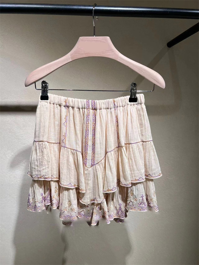 波西米亚风isabel短裤重工刺绣花