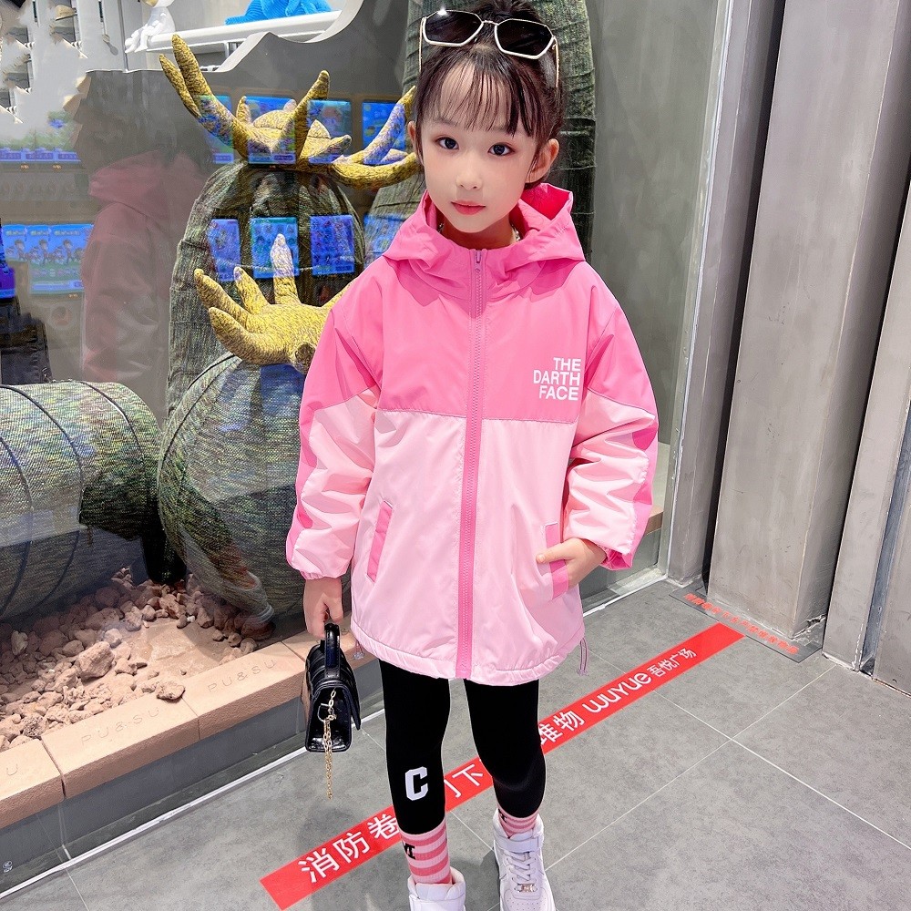 女童春秋冬冲锋衣外套