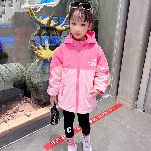 女童春秋冬冲锋衣外套