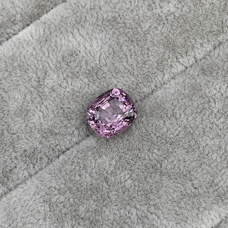 3.72CT缅甸天然紫色尖晶石裸石彩色宝石戒面