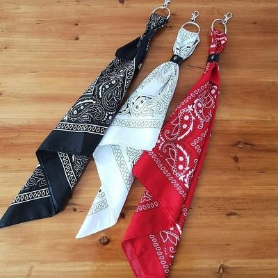 工装裤链腰链腰果ins小方巾发带百搭hiphop嘻哈bandana方巾55cm