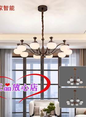 雷士照明吊灯实体款13722系列现代中古风新中式客厅餐厅卧室