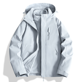 秋冬季 潮牌三合一冲锋衣男女防水防风户外登山服冬季 加厚外套夹克