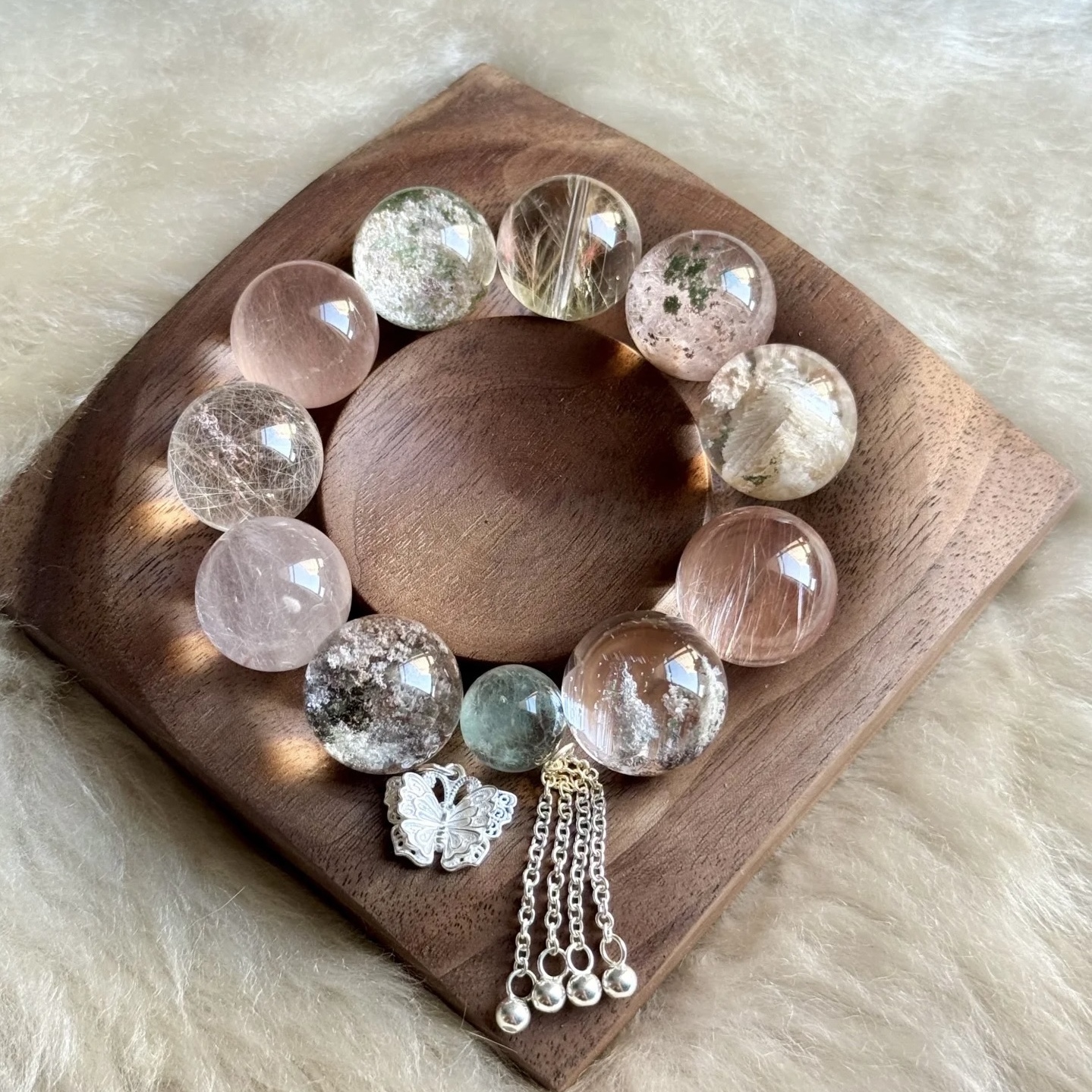 水晶紫幽灵女款爆款定制款手串