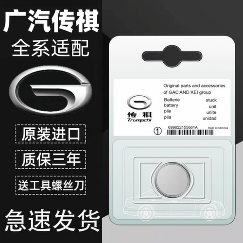 适用传祺汽车钥匙遥控器原装电池
