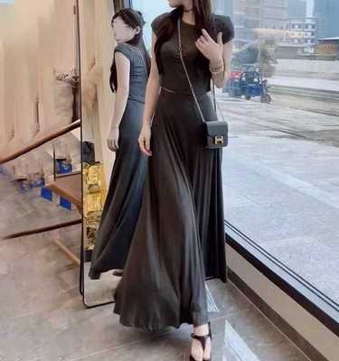 到脚踝超长款高个子半身裙女2024新款韩版高腰显瘦垂感莫代尔长裙