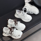 女百搭厚底休闲小蛮腰阿甘鞋 她菲娅2026春欧货新款 真皮老爹鞋 230