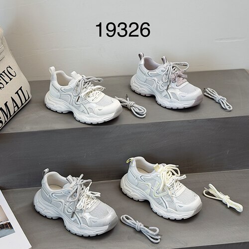 她菲娅2026夏欧货新款真皮老爹鞋女厚底百搭轻便运动休闲鞋19326