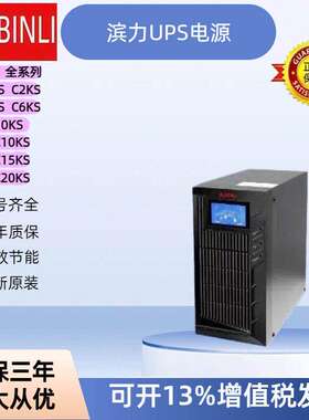 在线式滨力不间断UPS电源C1KS 2KS 3KS C6KS C10KS 3C15KS3C320KS