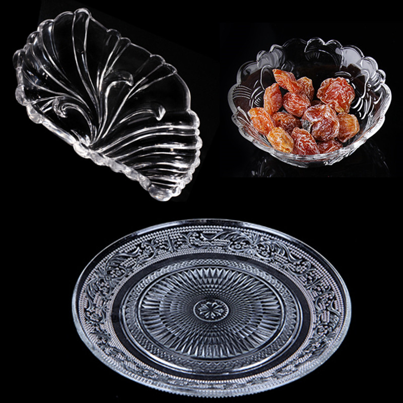 KTV bar Dedicated High-end disk Glass Fruit plate Snack tray Salad plate Tall Fruit plate Glass plate Decorationin the Tableware , Tableware , Fruit bowl/Fruit plate/Hamper  category - from Buy2taobao.com to provide professional Taobao agent buy service