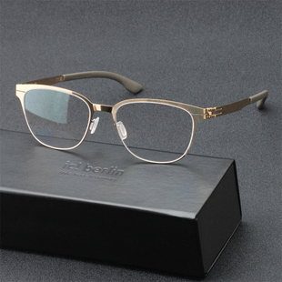 【25新款】IC! BERLIN艾晰柏林眼镜框无螺丝钢片商务眼镜架Marla