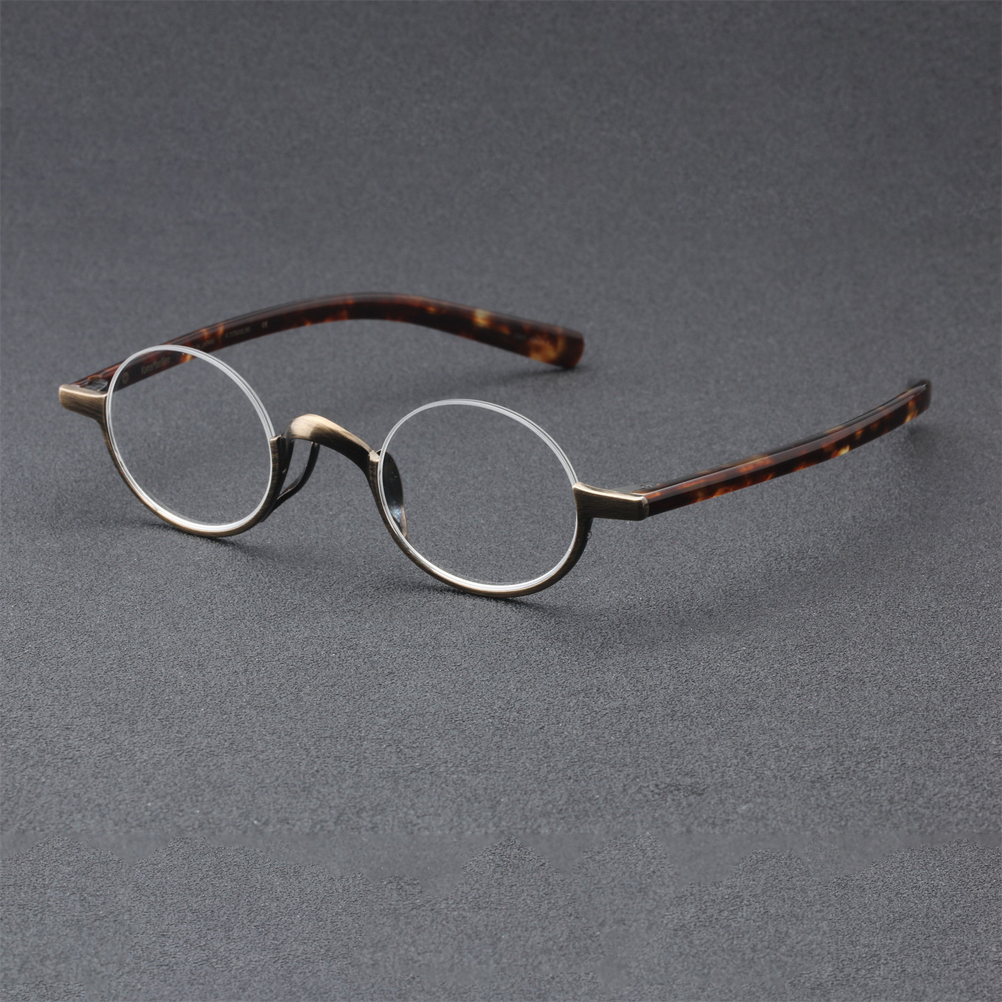 万年龟KameManNen日本手工复古文艺小小框半框近视眼镜架 KMN-800,ZIPPO/瑞士军刀/眼镜,眼镜架,淘宝优惠券,粉丝福利购,淘宝优惠卷