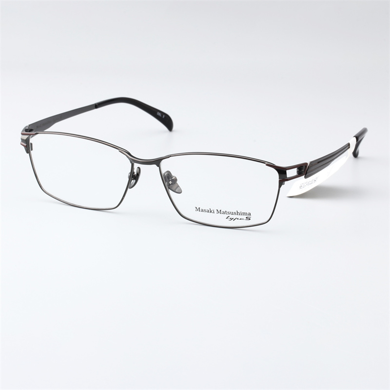 Masaki日本眼镜框松岛正树眼镜架钛大脸男近视眼镜框MFT-5070