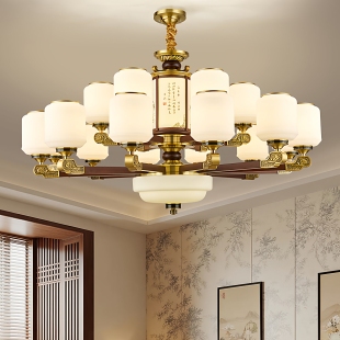 2026新款新中式吊灯客厅卧室餐厅吊灯中国风禅意实木大厅餐厅灯具