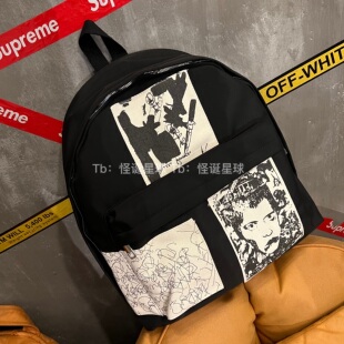 ERD忧郁的富二代23SS贴布潮流书包ins风格小众时尚男女同款双肩包