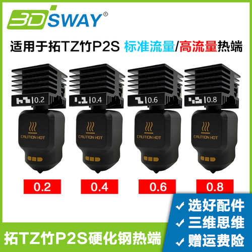 三迪思维拓T竹P2S热端加热组件