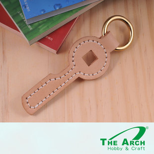 雅趣原创皮艺DIY材料包 ALK-005西汉王莽错金刀 古钱币钥匙圈