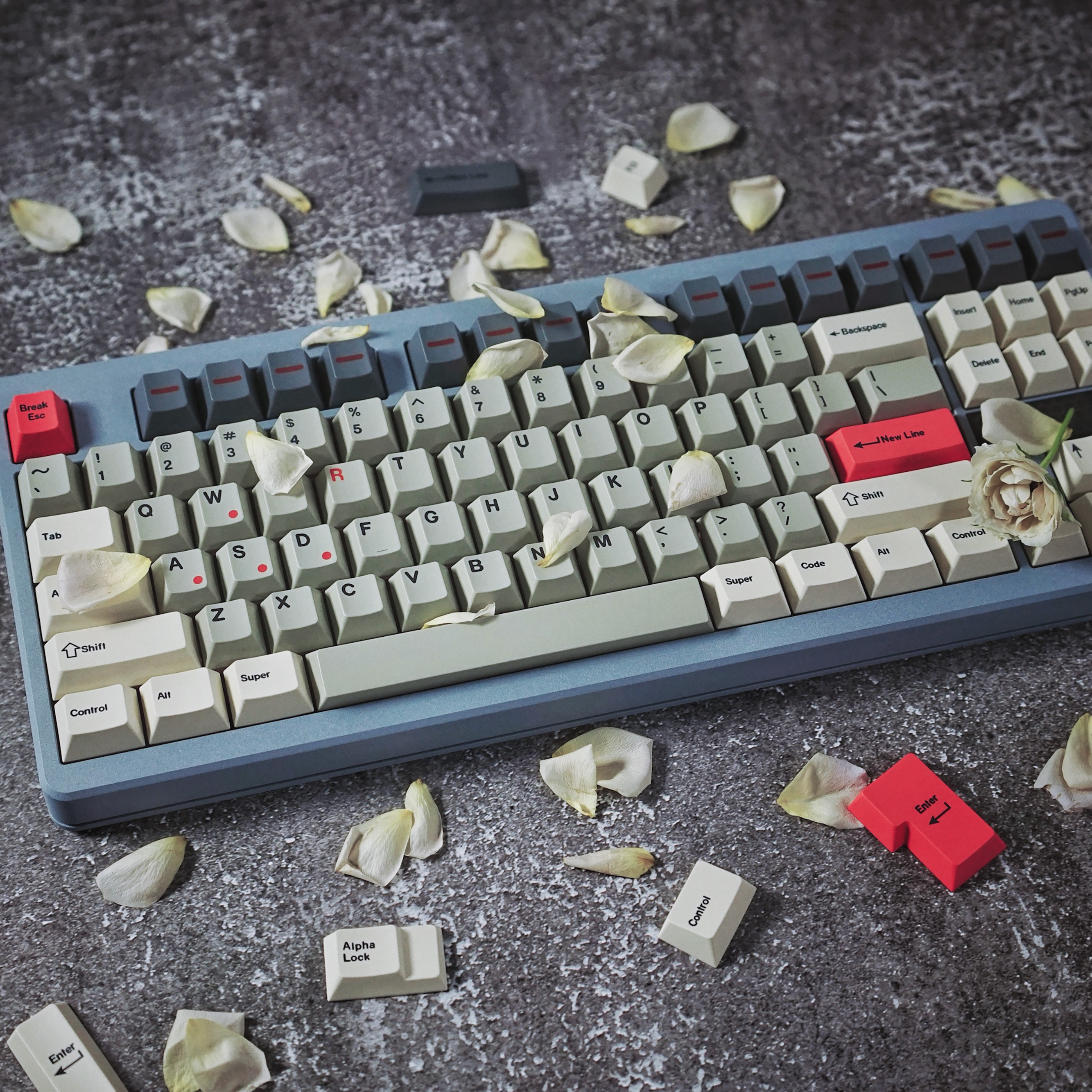 日当午红灯主题原厂高度PBT五面热升华机械键盘键帽客制化大全套