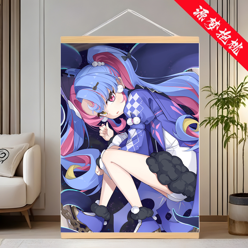 鸣潮洛可可动漫二次元装饰画定制宿舍装饰礼物壁画墙贴木杆挂画