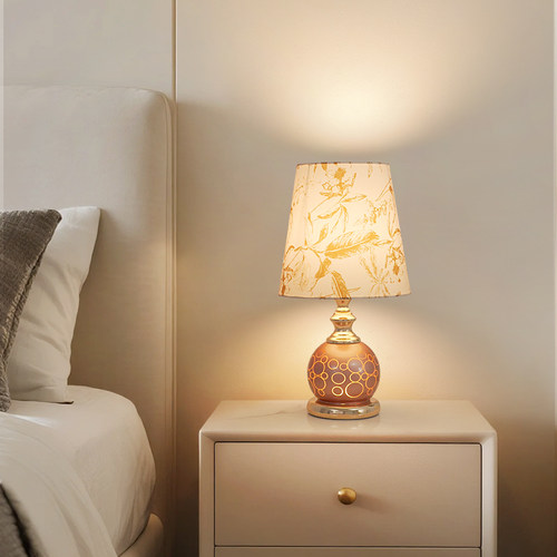 高端卧室床头灯三色灯泡调光