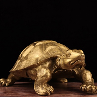 铜乌龟摆件铜龟长寿龟祝寿贺寿礼物家居金龟客厅办公室装饰工艺品