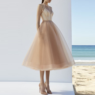 晚礼服裙女2025新款 小礼服派对生日宴会主持人连衣裙 气质年会洋装