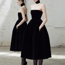 晚礼服2025新款 派对宴会小礼服显瘦女 简单大方宴会主持连衣裙短款