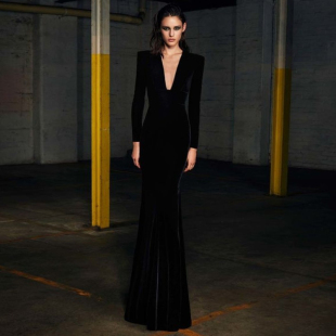 晚礼服长款2025新款派对走秀红毯宴会主持人年会连衣裙显瘦鱼尾裙