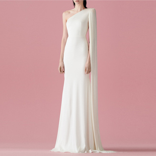 气质宴会晚礼服年会女长款2025新款高端大气主持人派对连衣裙鱼尾