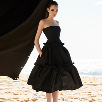 Fashion host evening dress autumn winter 2019 new slim annual party celebrity dress dress