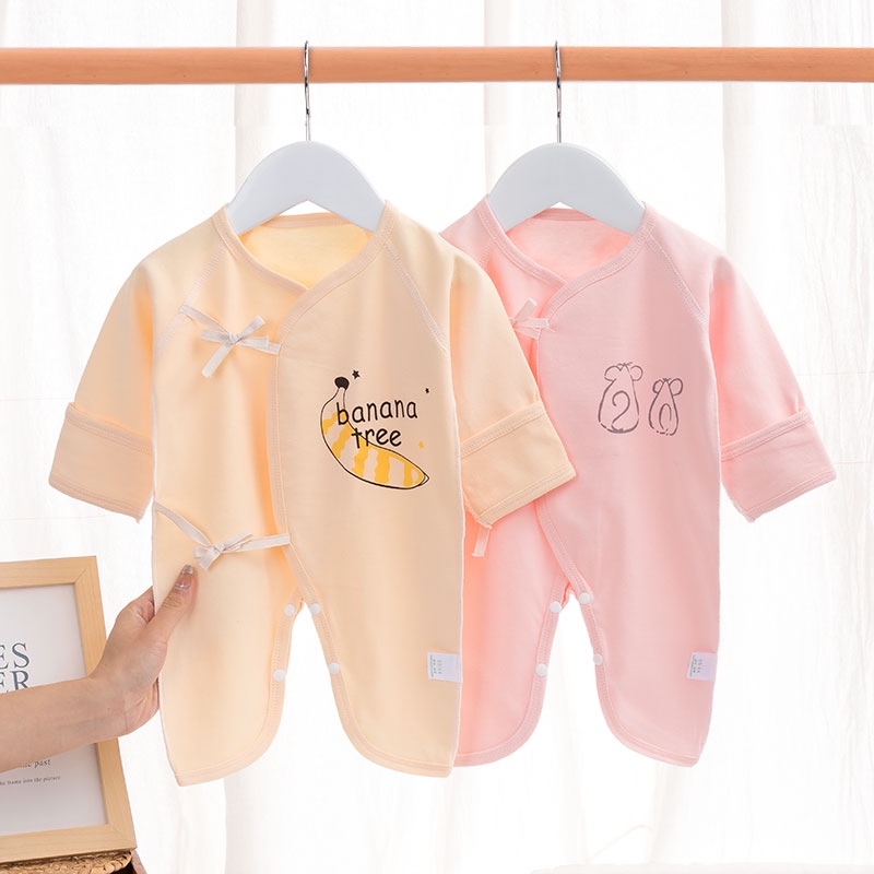 新生儿衣服初生婴儿连体衣春秋纯棉薄款蝴蝶衣宝宝哈衣爬服和尚服|ruв категории Детская одежда, комбинезон/на одежду/Ха одежды - от Buy2taobao.com для оказания профессиональной услуги покупки агента Taobao
