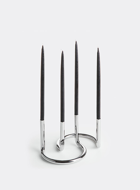 ARCHITECTMADE 丹麦进口Gemini 双子座金属不锈钢枝状蜡烛烛台