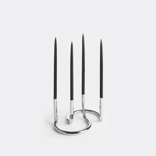 丹麦gemini双子座不锈钢枝状烛台