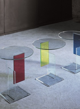 GLAS ITALIA Don Gerrit系列意大利极简艺术玻璃茶几咖啡桌