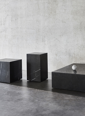 AUDO Plinth 大理石咖啡桌茶几边柜展示台陈列台 北欧丹麦设计