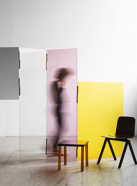 GLAS ITALIA 意大利Rayures彩色条纹长虹玻璃客厅玄关屏风隔断