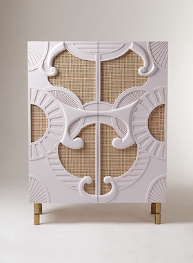 DOOQ Traje de Luces斗牛士雕花藤编酒柜置物柜餐边柜葡萄牙进口