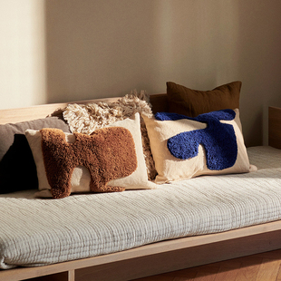 Ferm LIVING Lay系列抱枕北欧休闲靠枕几何图案靠垫