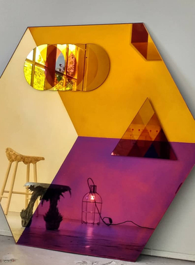 Transience Bespoke荷兰进口氧化彩色墙面镜落地镜穿衣镜浴室镜