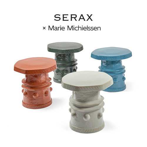 Serax Side咖啡边桌小边几陶瓷墩子现代设计感客厅沙发桌