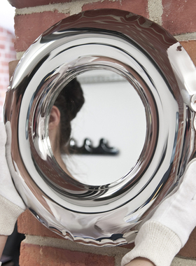 zieta Rondel 波兰桌面化妆镜艺术装置不锈钢理发店美容院梳妆镜