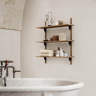 Shelf系列木质置物架书架隔板一字架 Sector ferm LIVING