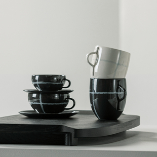 Serax Kelly Wearstler联名Zuma陶瓷咖啡杯碟套装下午茶马克杯