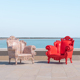Magis PROUST系列塑料户外室内单人沙发椅休闲椅