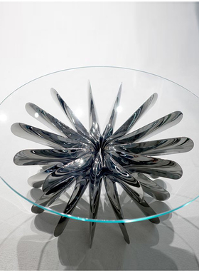 zieta 波兰进口Steel in Rotation系列金属玻璃茶几 全球限量21件