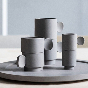 Serax LNNER无釉陶咖啡杯可爱马克杯意式浓缩杯泡茶杯