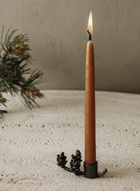 Ferm LIVING FOREST列黄铜松果树枝造型枝状蜡烛微型烛台