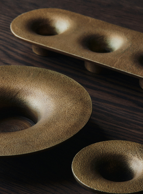 Ferm Living Soothe Block复古家居烛台餐桌氛围感摆件