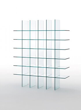 GLAS ITALIA 意大利进口仓俣史郎1979复刻玻璃书架陈列展示架